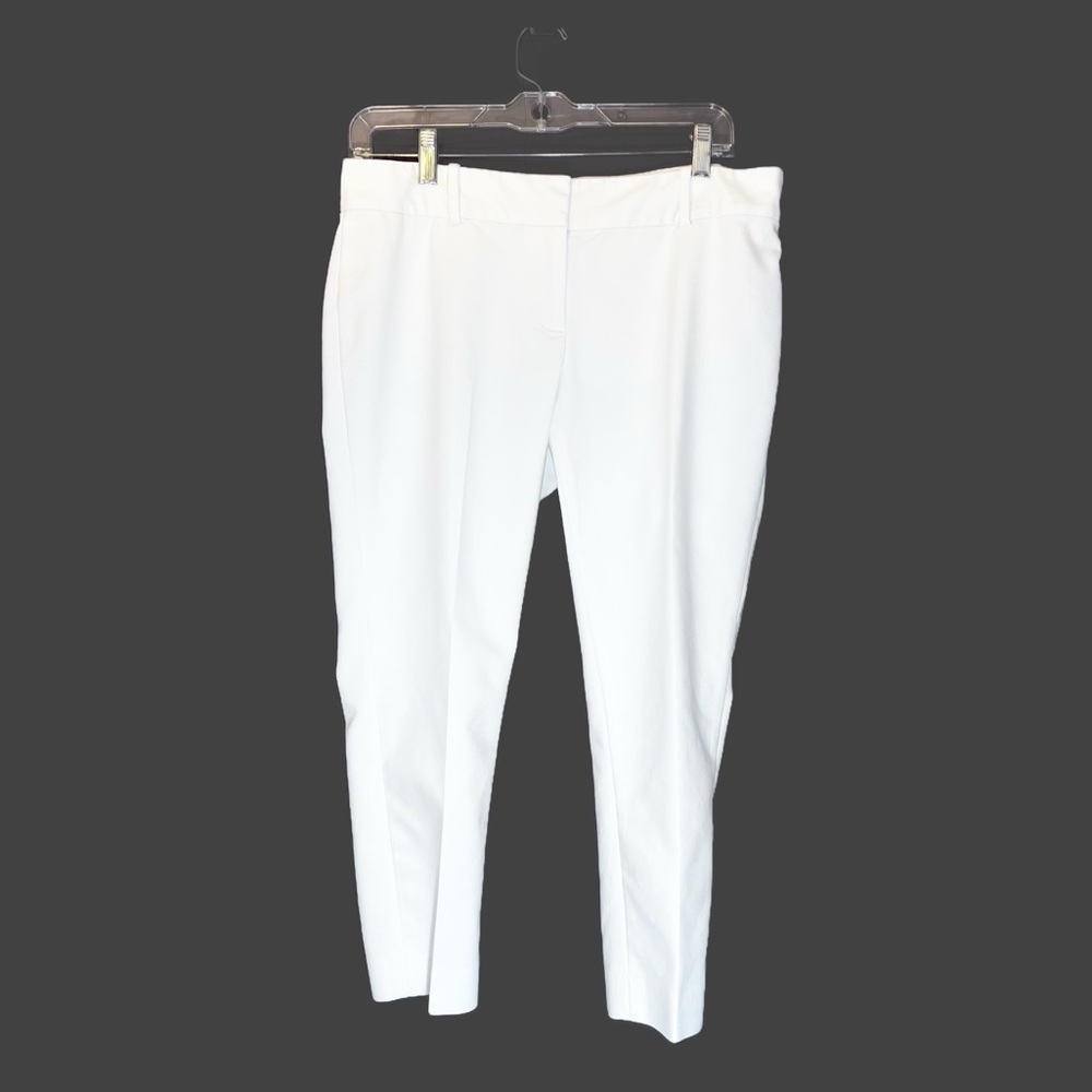 SOLD Ann Taylor White Crop Pants Petite Size 8P